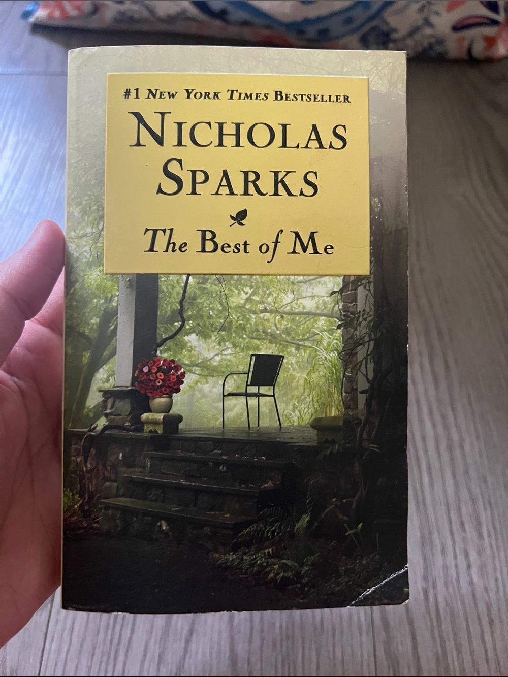 Nicholas Sparks "The Best of Me" Paperback - Yellow & Green Cover